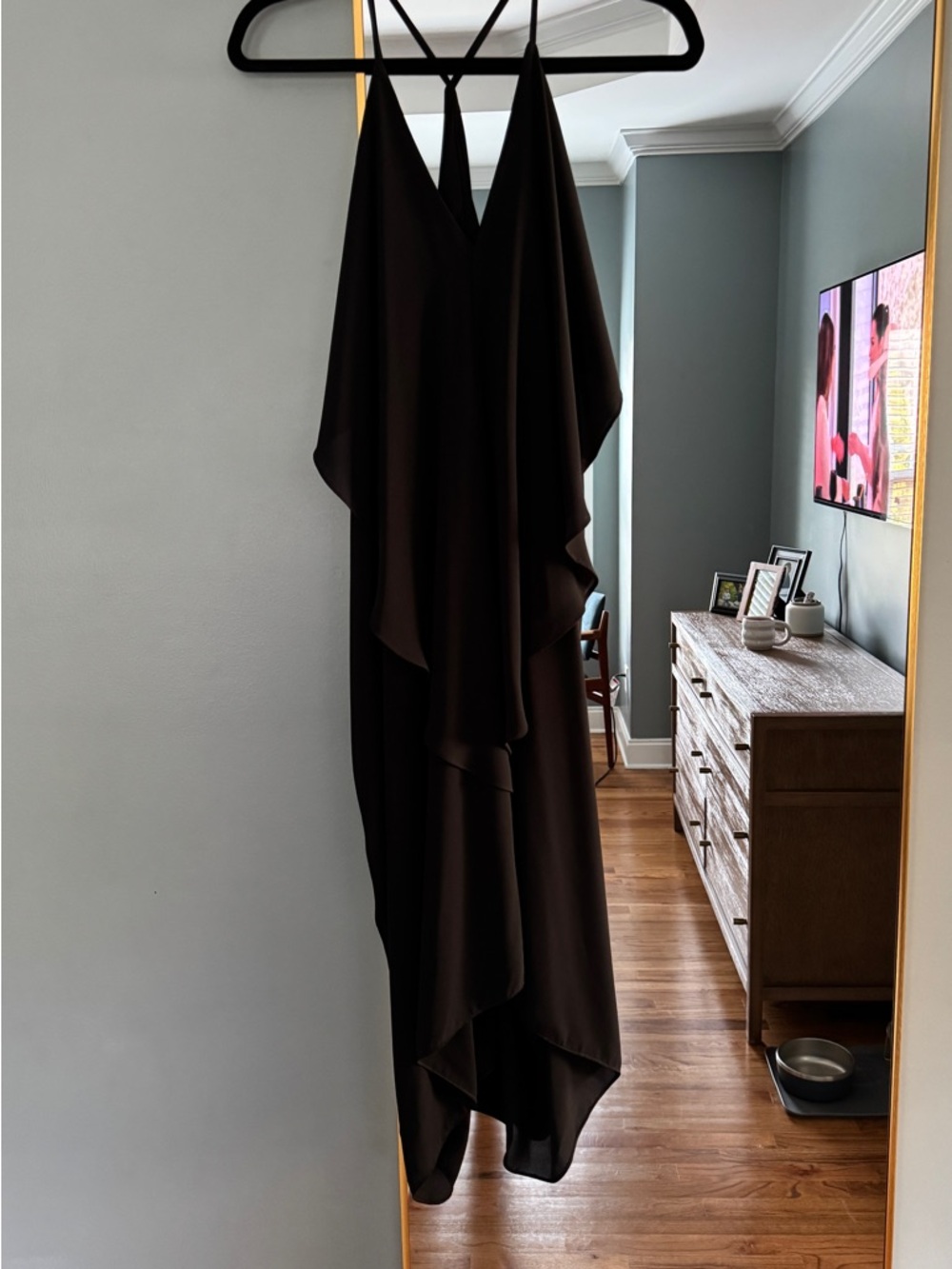 Olivaceous Black Layered Slip Top